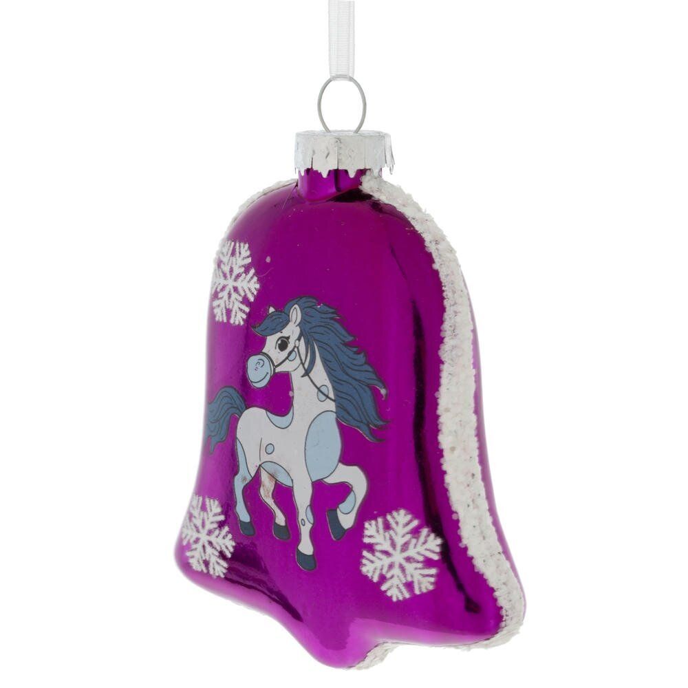 GAEM Украшение новогоднее "Колокольчик с лошадкой", L8 W2,5 H11 см