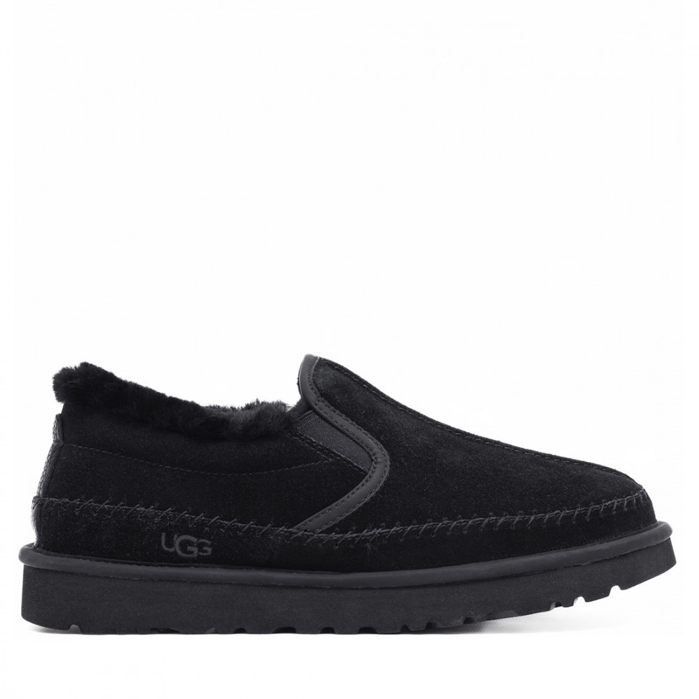 UGG Mens Stitch Slip On Black