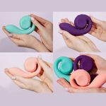 Двойной стимулятор точки G SVibe Snail GIZI персиково-розовый