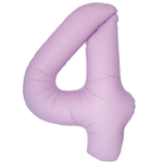 Шар фольгированный Цифра 4 101 см (Розовый)