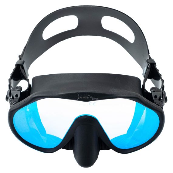 Маска с просветленными стеклами Marlin Frameless Evo черный