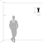 820629 Бра ZUCCHE 2х40W G9 БЕЛЫЙ/ЯНТАРЬ