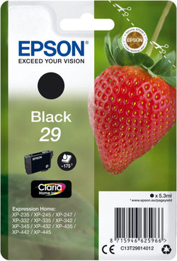 Epson Strawberry C13T29814022 струйный картридж Подлинный Черный 1 шт