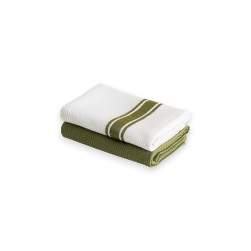 Набор из двух кухонных полотенец Elvin | зеленый