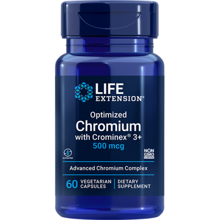 Optimized Chromium with Crominex 3+ 500 мкг 60 капсул Life Extension