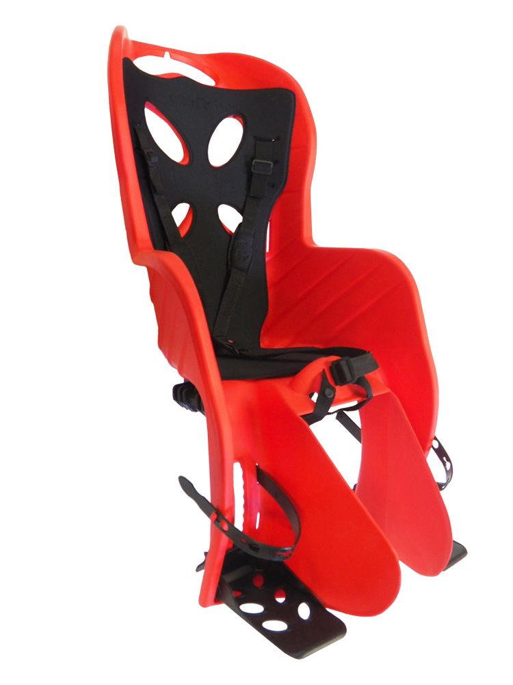 Кресло детское на багажник CURIOSO DELUXE красн с черной вставкой до 22кг &#39;NFUN (Италия)