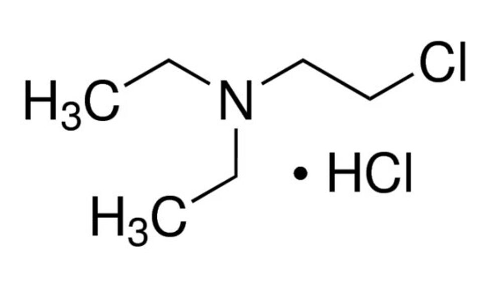 Гидрохлорид 2-хлор-N,N-диэтилэтиламина формула структура
