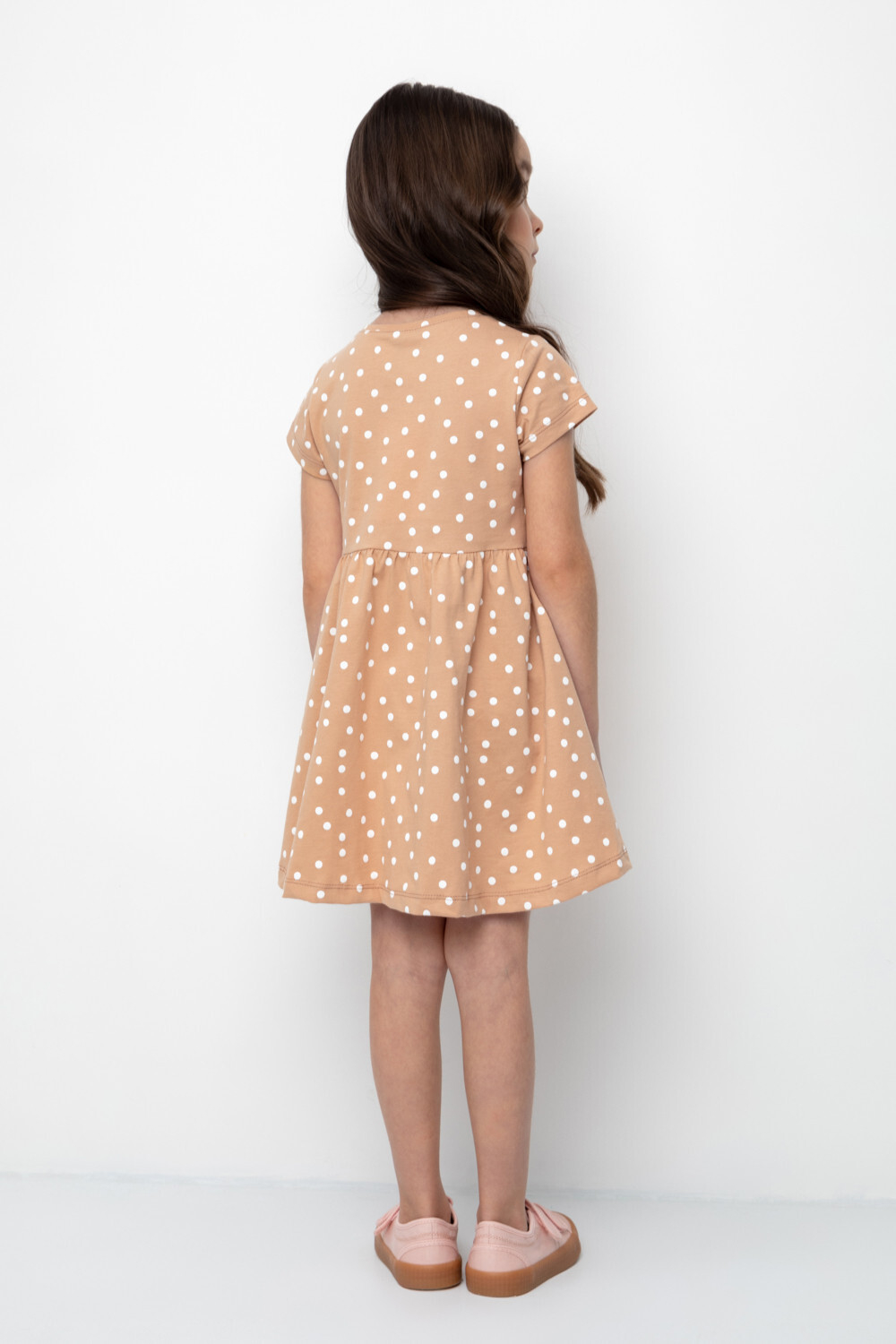 К 5644/итальянский песок,горошки платье для девочки Crockid.