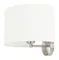 6049AWL SATIN NICKEL+WHITE (1/12) Настенный светильник NW