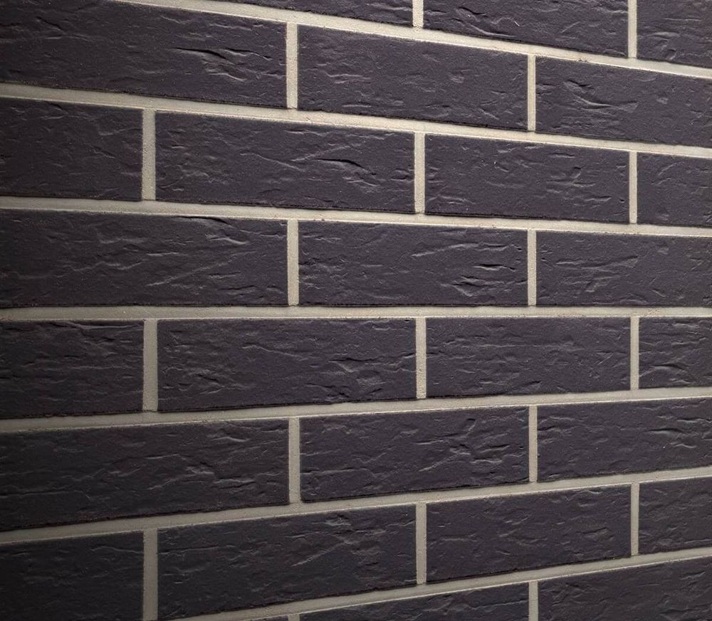 Feldhaus Klinker - R740NF9, Classic Anthracit Senso, 240x9x71 - Клинкерная плитка для фасада и внутренней отделки