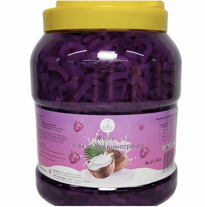 ВИНОГРАД желе-кусочки кокоса в виноградном сиропе (банка 3,85 кг)