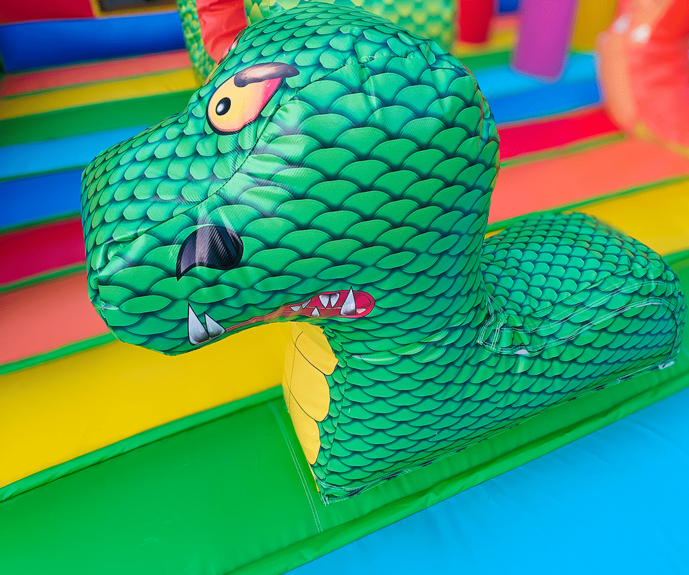 Коммерческий надувной батут «Дракончики», 16x11x8.5