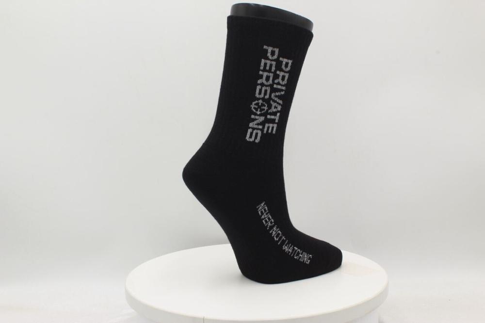 PP LOGO SOCKS BLACK (3 PACK)