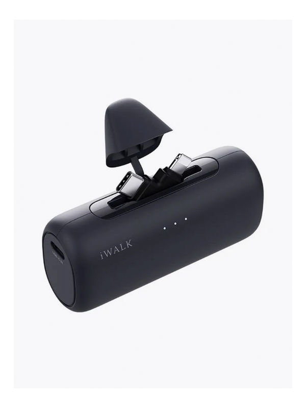 Внешний аккумулятор iWalk, с сдвоенным разъемом USB-C/Lightning,  5000 mAh 20W, черный