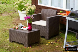 Комплект мебели NEBRASKA TERRACE Set (стол, 2 кресла), венге