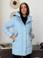 Куртка весенняя удлиненная со съемным капюшоном