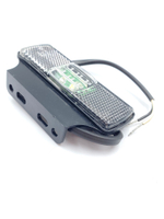 Фонарь габаритный светодиодный Fristom FT-017 B+K LED белый, с кронштейном, провод 1 м.