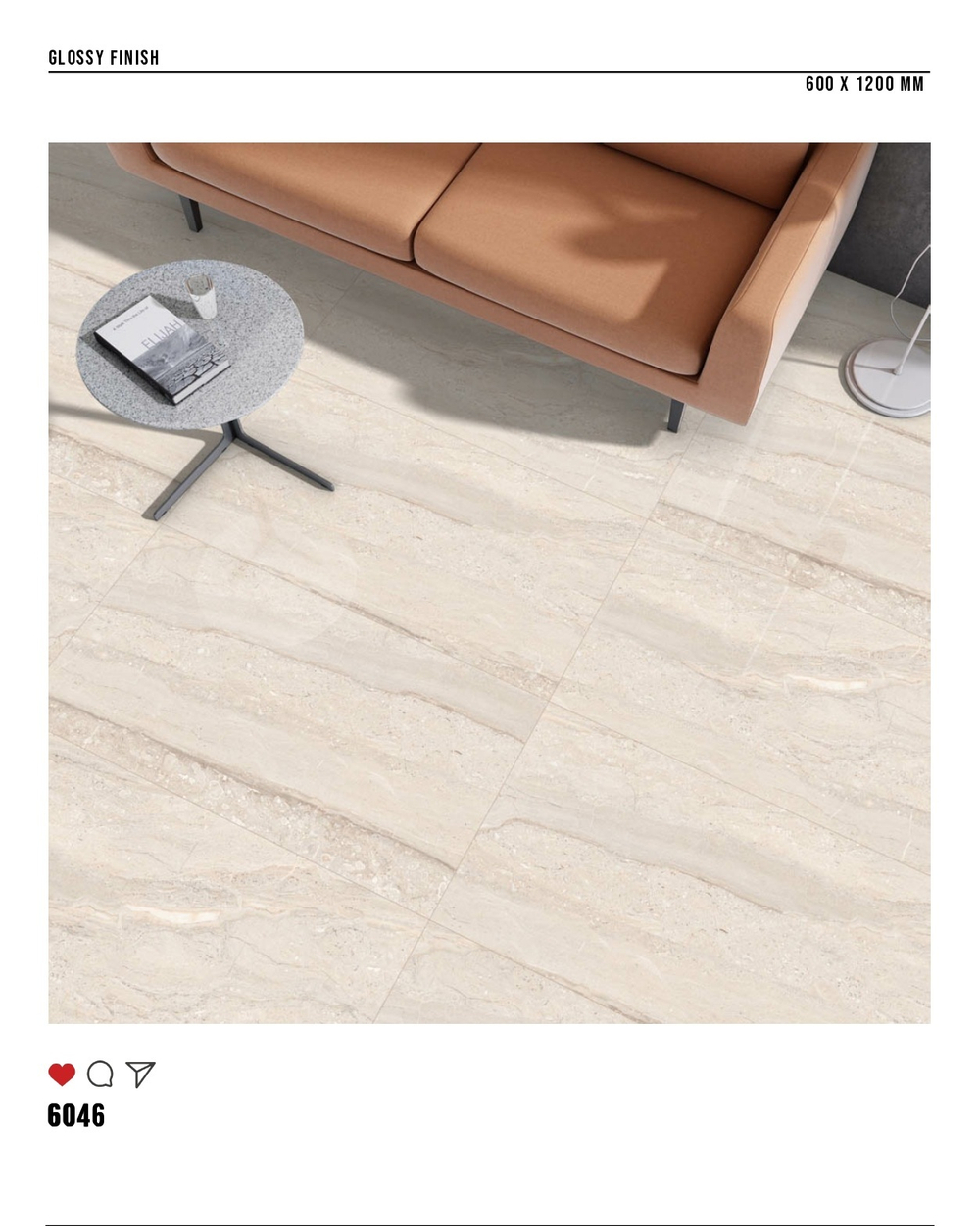 Керамогранит glossy №1 60х120, 6046