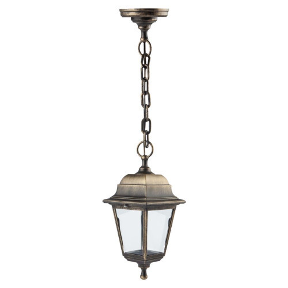 Садово-парковый светильник ЭРА НСУ 04-60-001 бронза 4 гранный подвесной IP44 Е27 max60Вт