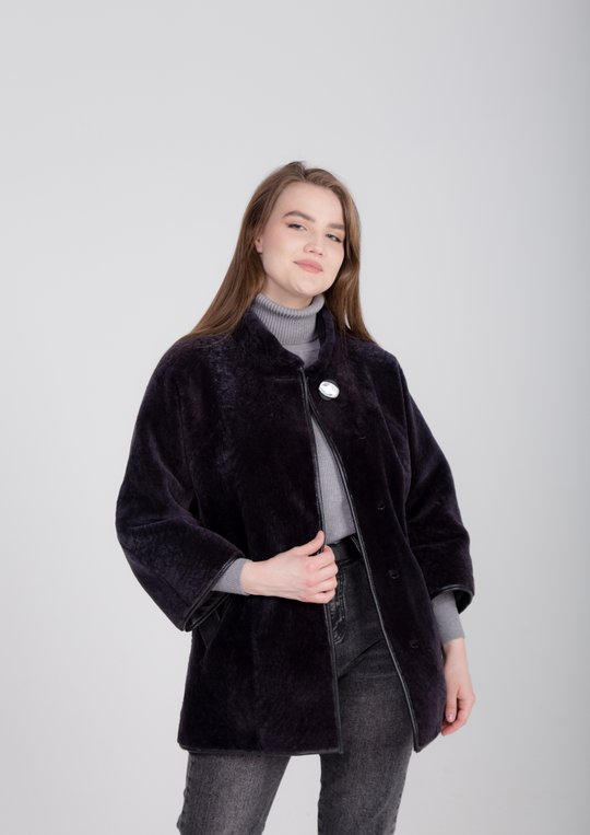 Кардиган женский из мутона (облагороженная овчина)