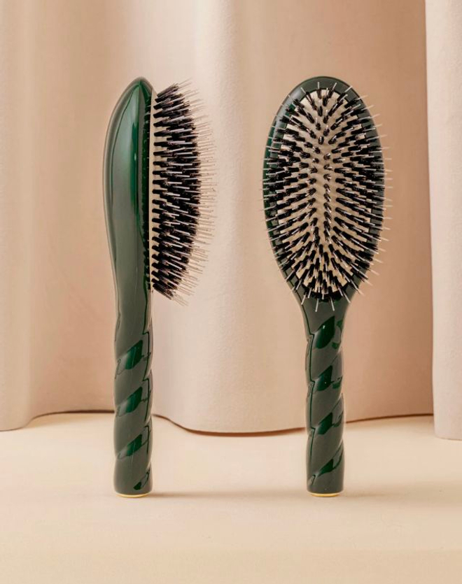 La Bonne Brosse Массажная расческа для волос N 02 Essential Detangling Brush - Emerald Green