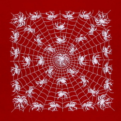 Бандана паук красная