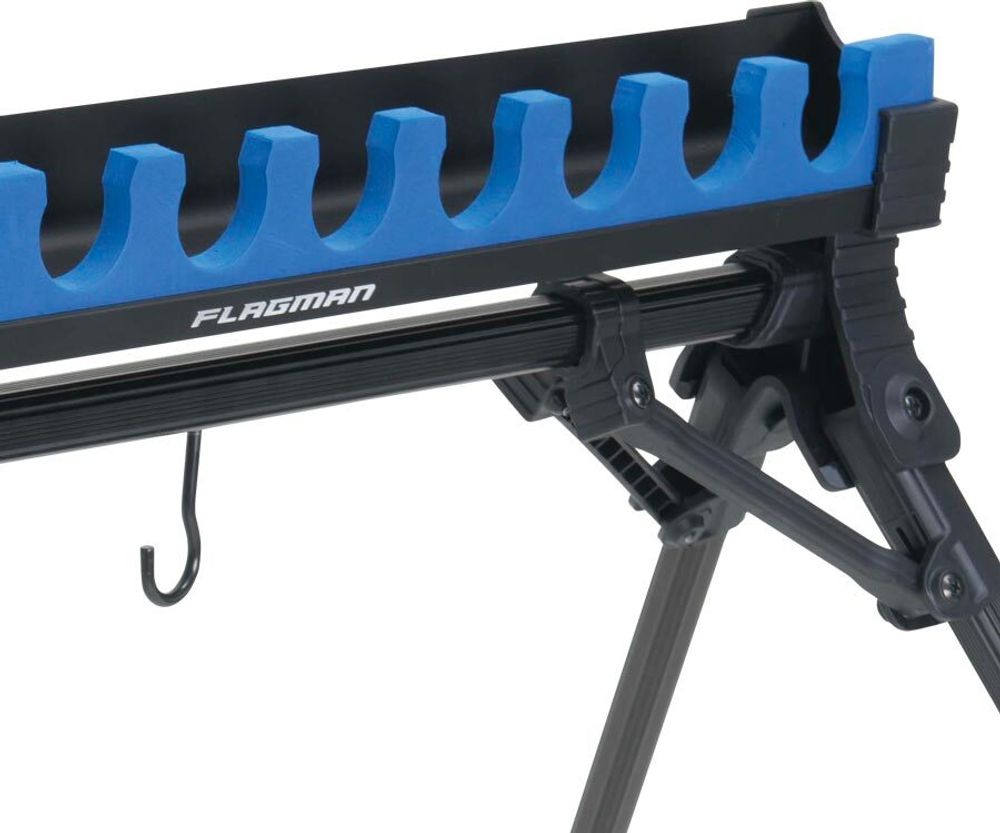 FLAGMAN Держатель удилища гребенка Top Kit Roost 10 секций с защитой , 4 теле ноги