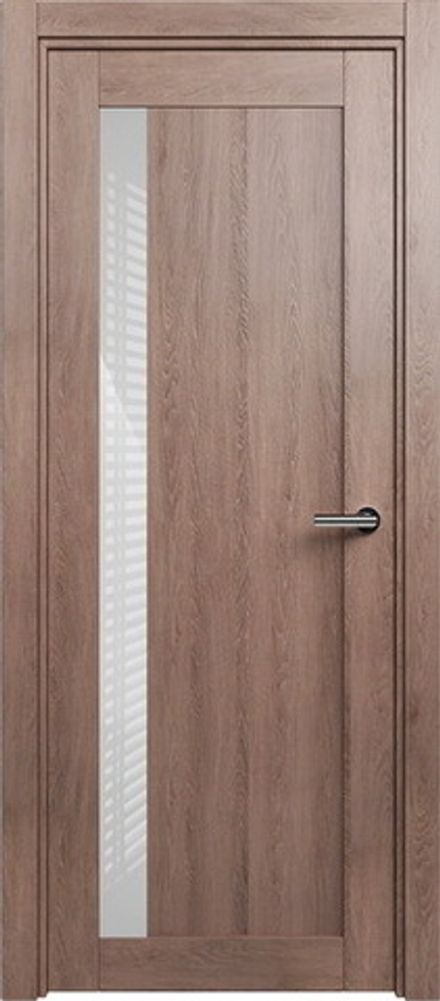 Межкомнатная дверь Status (Статус) 821 стекло глосс белое Дуб капуччино