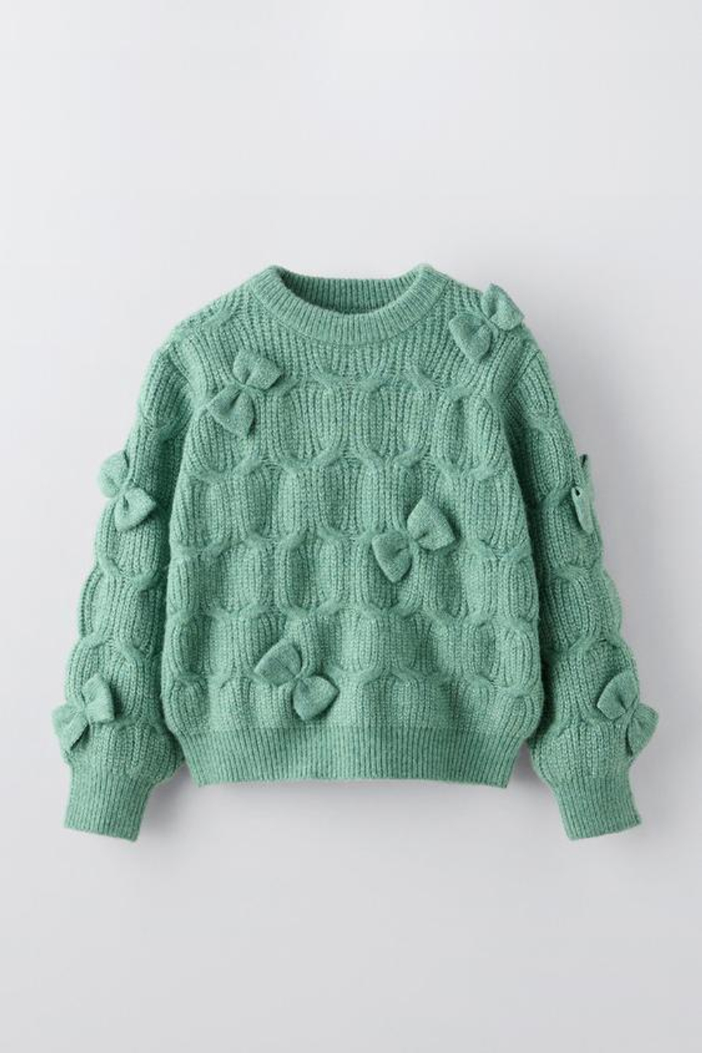 Zara knit sweater with puff sleeves shop