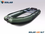 Лодка надувная моторная solar-430 super jet tunnel