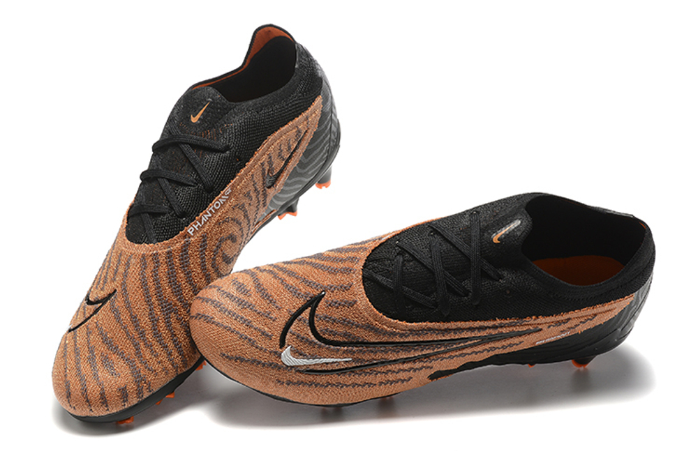 Бутсы Nike Phantom GX Elite FG (Черный+золотой)