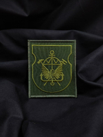 Шеврон вышитый батальона ЖДВ полевой (молот,ключ) на липучке