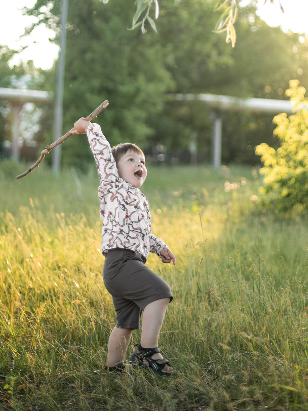 Лонгслив оверсайз Mjölk Ракеты