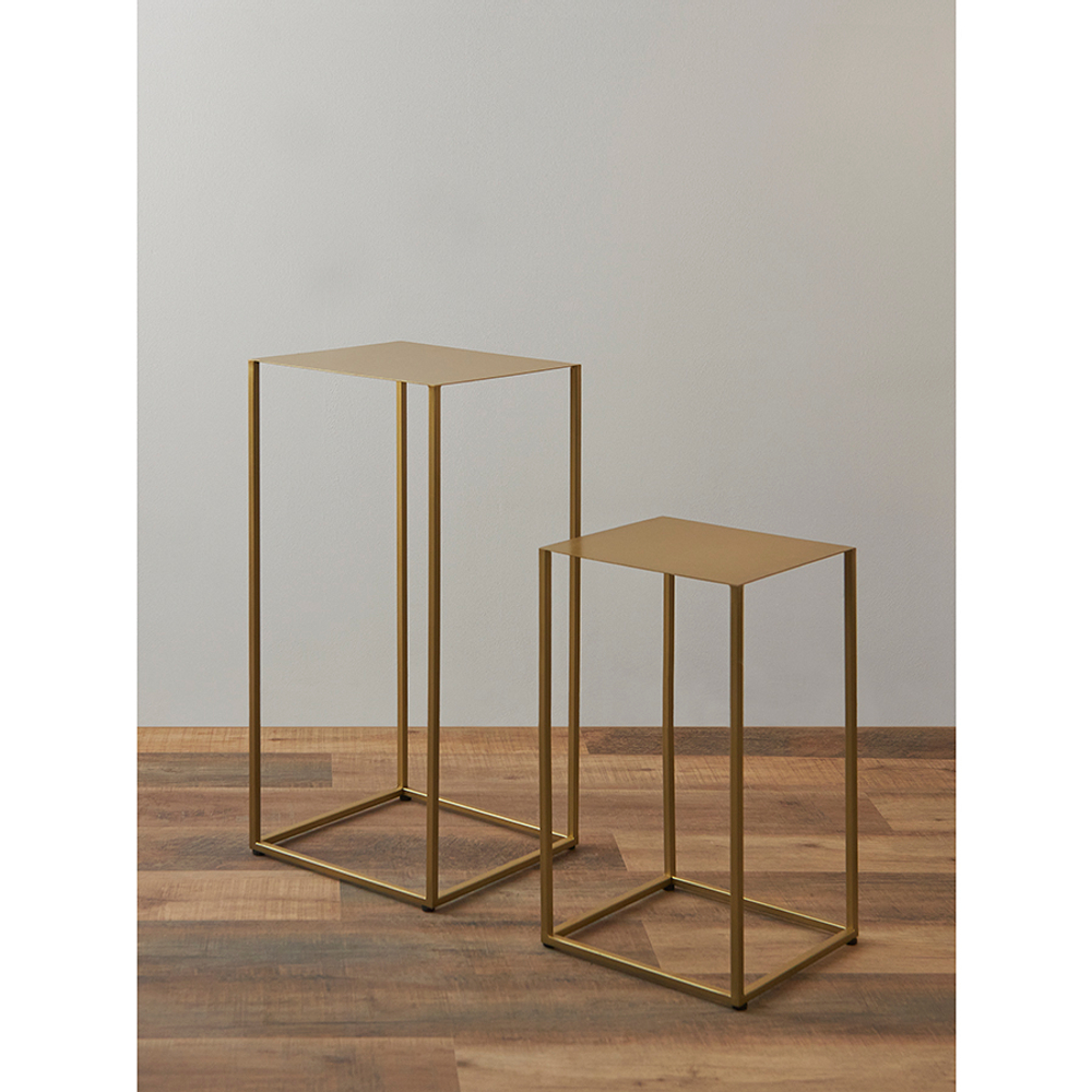 Набор из 2-х столиков mayen gold, золотистые