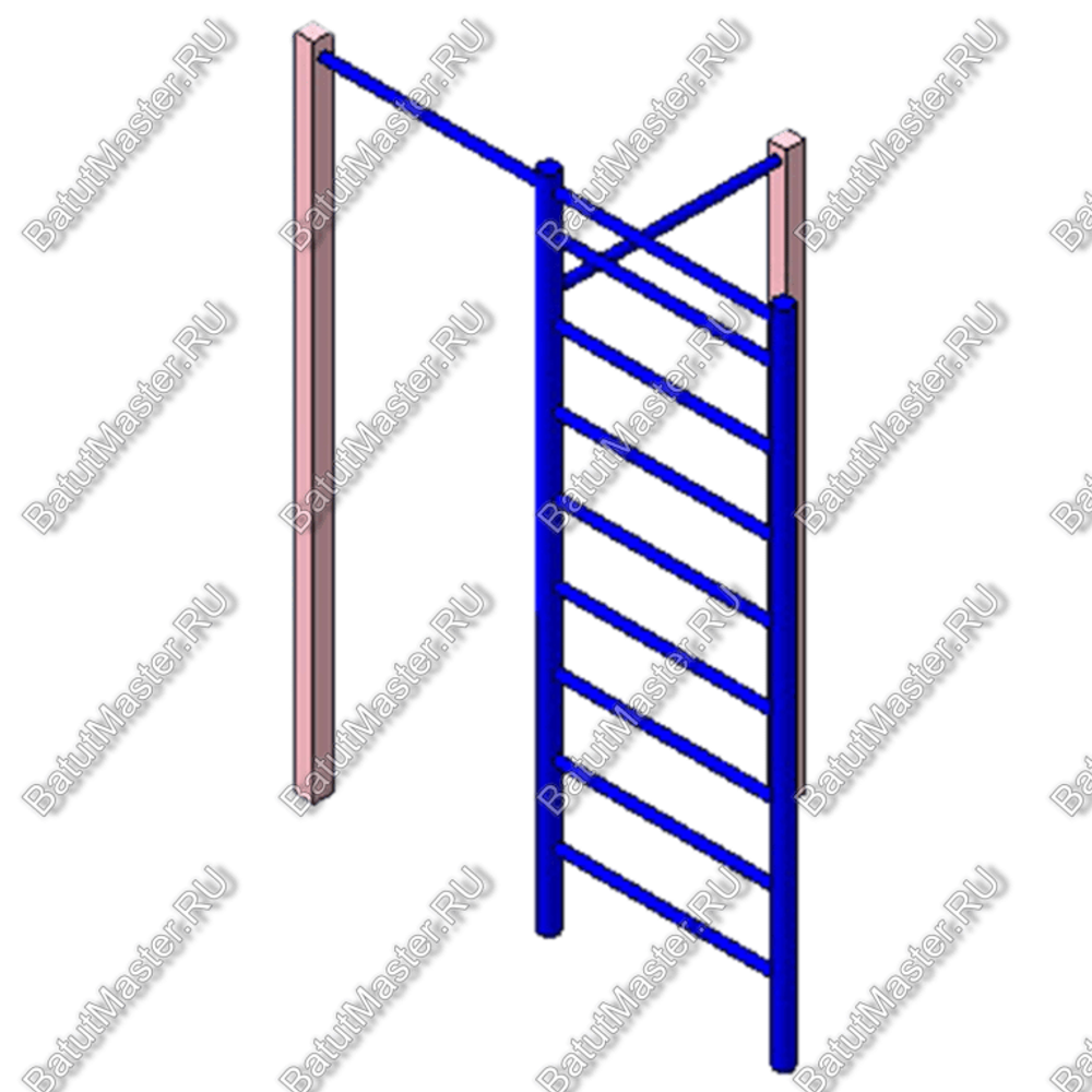ТУРНИК ДВОЙНОЙ СО ШВЕДСКОЙ СТЕНКОЙ