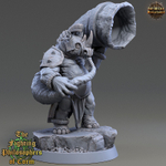 Носорог Воин Бард миниатюра для dnd, днд, pathfinder, фентези, Настольная игра, НРИ, Варгейм, РПГ