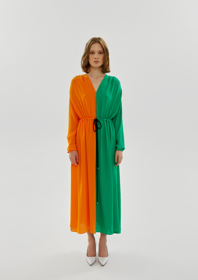 Платье, разноцветный