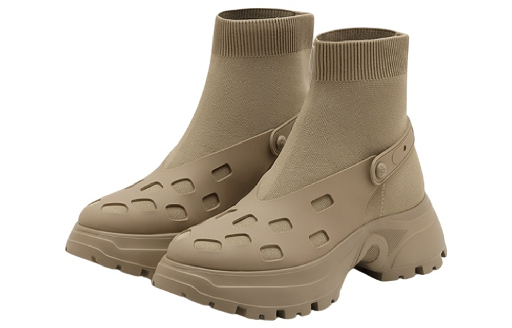 Staccato Stretch & Sock Boots Women"s Apricot/Black