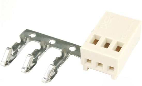 Разъём HU-03 2,54мм / 1375820-3TE / H2510-03PYC000R / DS1070-3F / L-KLS1-2.54-03-H