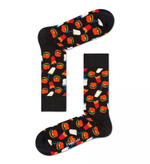 Носки унисекс Hamburger Sock с гамбургерами (Размер: 29) (Цвет: черный)