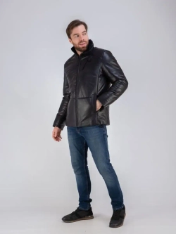 Дубленка мужская натуральная зимняя утепленная куртка Турция