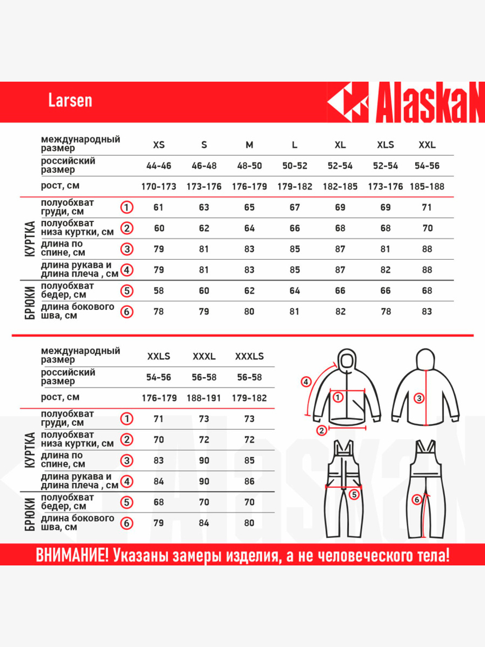Костюм зимний Alaskan Larsen L серый/черный