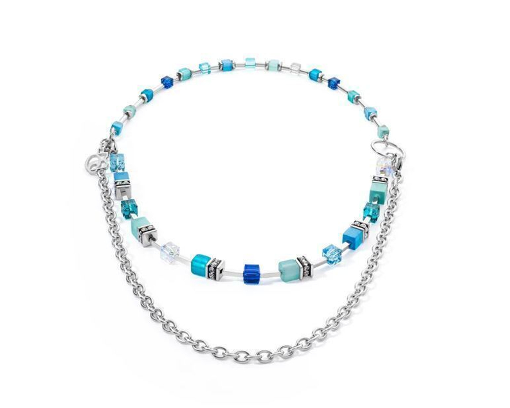 Колье-трансформер 4-in-1 Coeur de Lion Turquoise 4715/10-0600