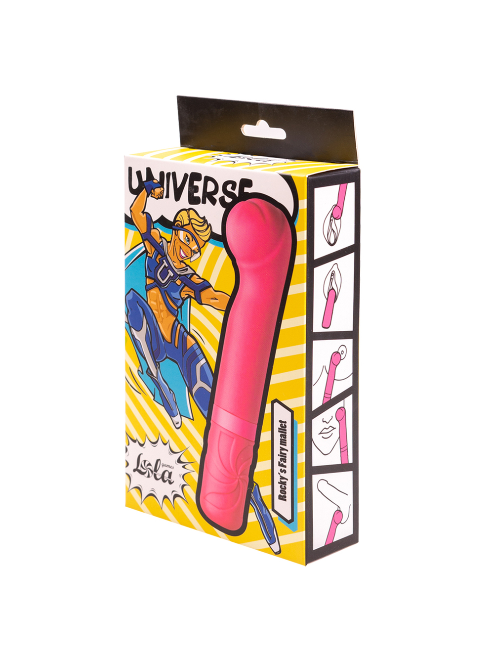 Перезаряжаемый Вибратор Universe Rocky’s Fairy Mallet Pink 9601-03lola
