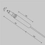 Комплектующие для систем освещения с токоведущими элементами Technical CA002PI-BS