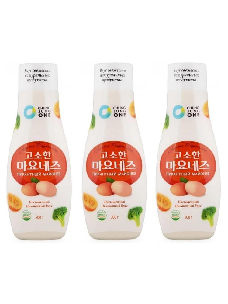 Майонез Daesang Mayonnaise Пикантный 300 г, 3 шт