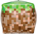 Куб 22" Пиксели, Зеленый/Коричневый Fl