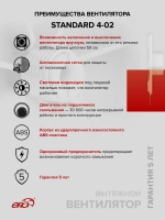 Вентилятор накладной STANDARD D100 тяг.выкл. ERA