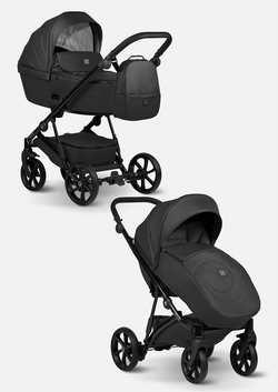 Tutis Коляска 2 в 1 VIVA 5+ Leather Jet Black