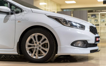 Юбки на передний бампер